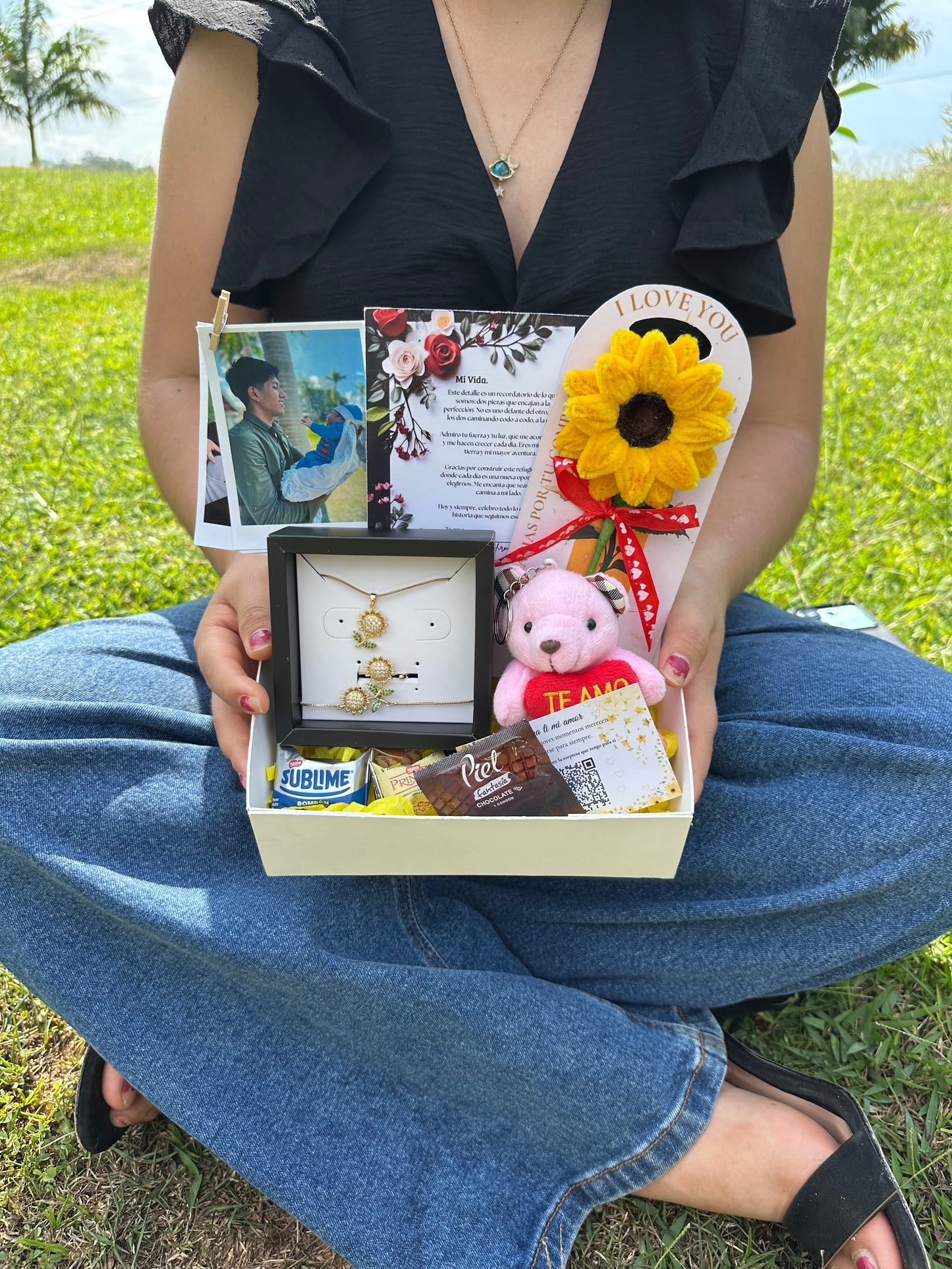 🌻 Box Premium Primaveral giratorio 🎁✨